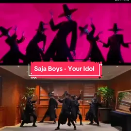 i made an additional dance but i still cover the original dance from saja boys and this is the comparison video. for full video on @SAYCREW youtube channel💛💜✨ @Netflix #sajaboys #kpopdemonhunters #youridol #sajaboys_youridol #사자보이즈 