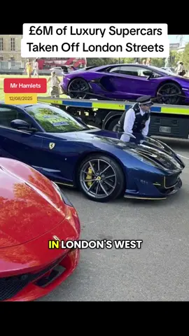 £6M of Luxury Supercars Taken Off London Streets #mrhamlets 