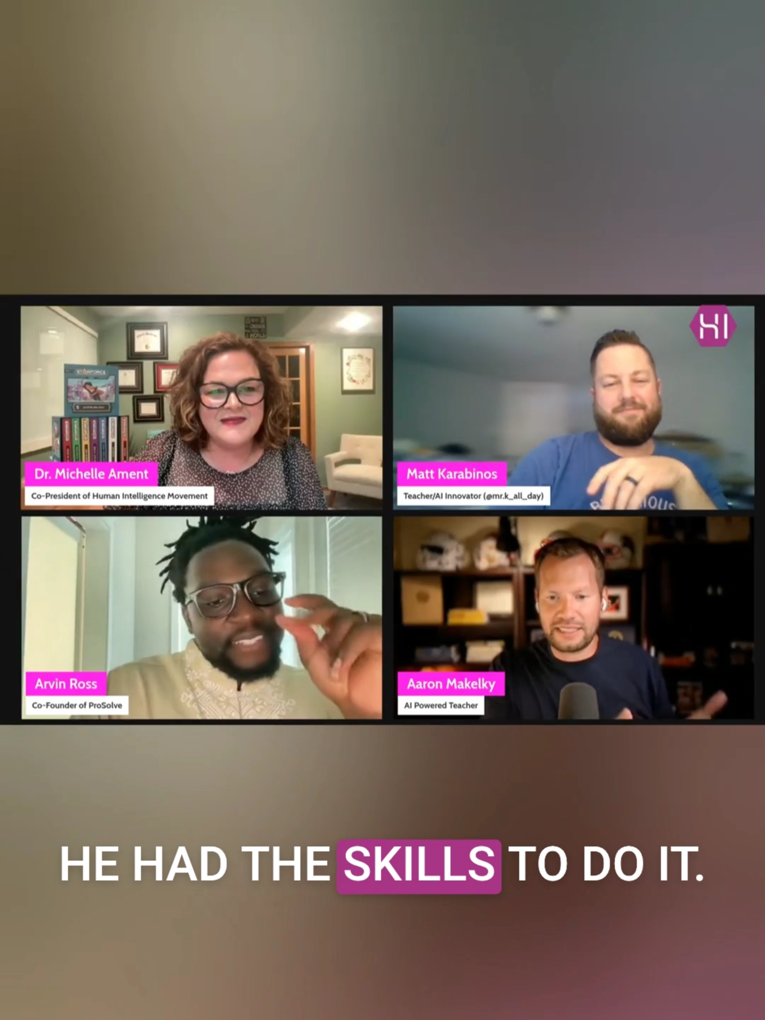 Aaron came with all the ideas for reframing learning! What are you doing to reframe learning in your classroom? 🤔 #TeacherVoices #InnovativeTeaching #Hi4Ai #EducationReform #PodcastShorts #HumanSkills #UniquelyHuman #AIandHumans #21stCenturySkills #Changemakers