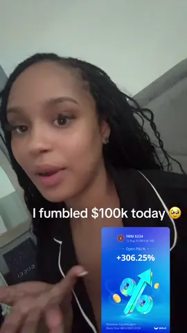 My stomach hurts 🥹 I fumbled 100k trading options today… #fyp #iwm 