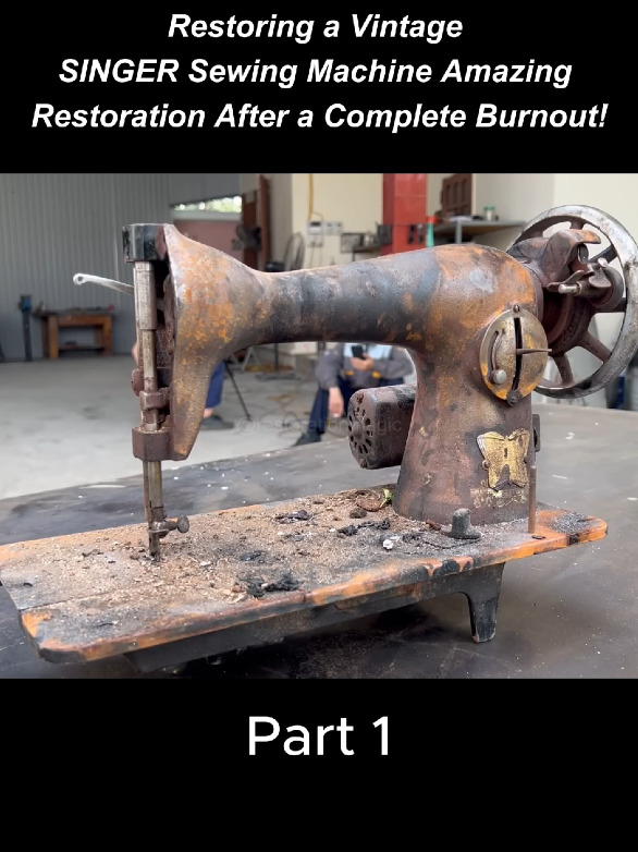 Restoring a Vintage SINGER Sewing Machine. Part 1  #sewingmachine #singermachine #vintage #sewing #part1 