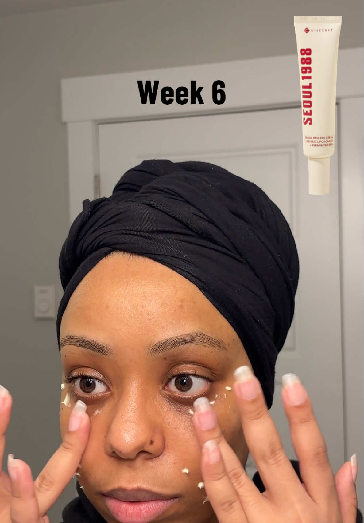 Update on the Ksecret Seoul 1988 Eye Cream Retinal liposome 4% + Fermented Bean @KSECRET GLOBAL You can purchase it from yesstyle.com @YesStyleInfluencers @YesStyle #kseceret #ksecretseoul1988 #retinal #skintok #eyecream a