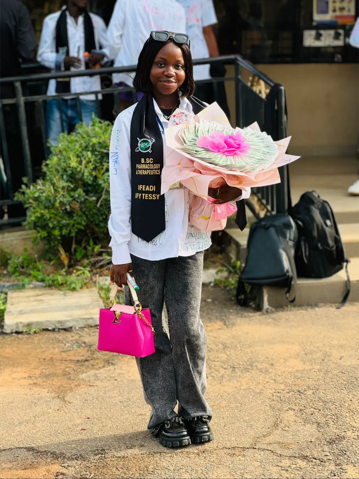 The journey of 4 years is finally coming to an end. I really want to appreciate God for his mercy and favor, my parents, and my friends 💘 #signoutday🎉🎉🎊🎊👩🏼‍🎓👩🏼‍🎓🔥 #fyp #uniosun 