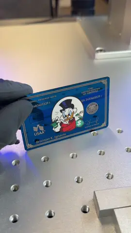Mirror blue coming in hot 🔥💳 #metalcard #laserengraving #luxury #metal 