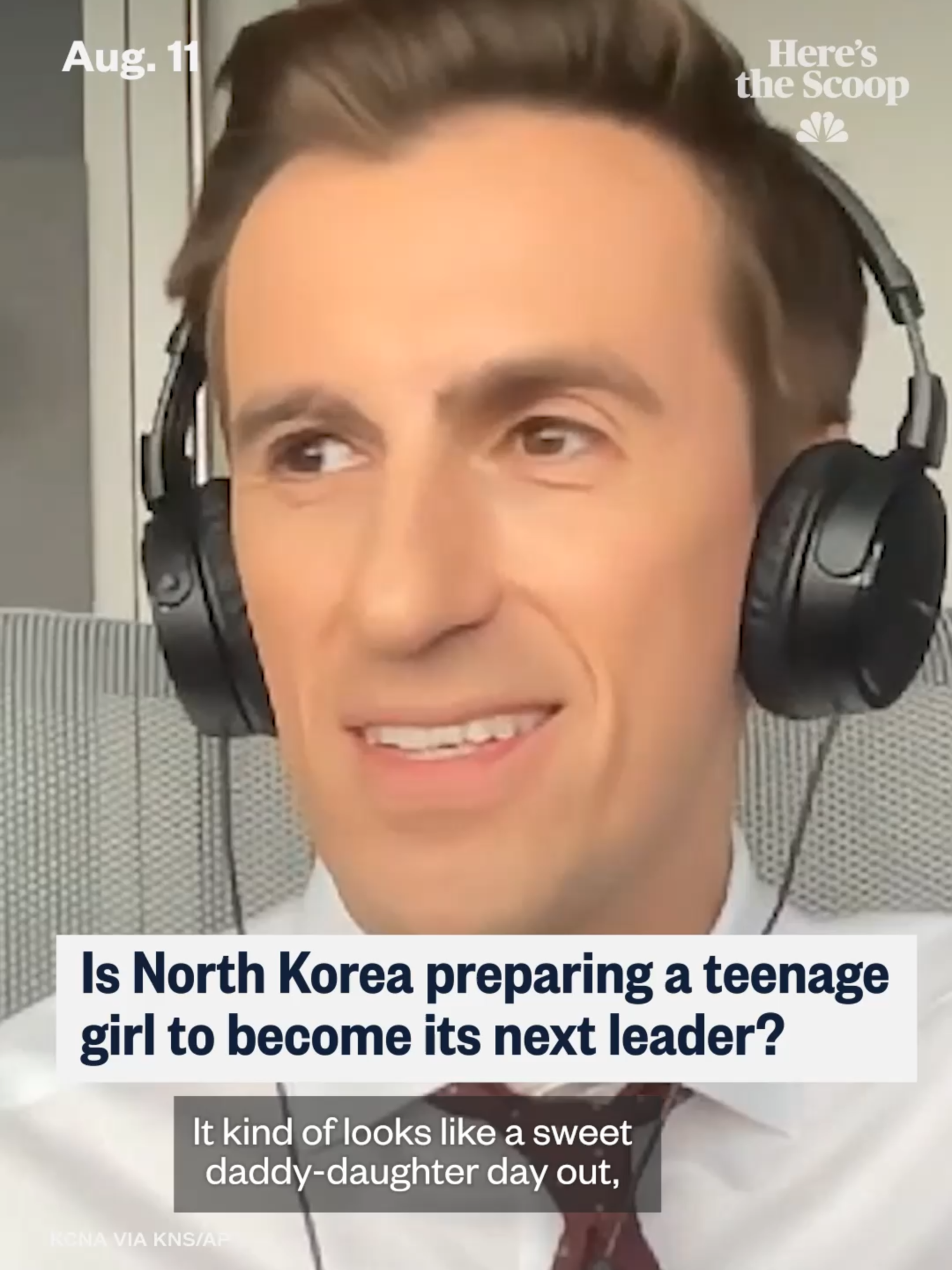 Here’s the Scoop: #KimJongUn’s daughter has been seen out more frequently with her father, a rare move considering she is the only child of the North Korean leader ever seen in public. Now, the global community wonders if she is being prepped to lead #NorthKorea one day. NBC News’ @rafsanchez1 explains what we do know about #KimJuAe. Listen to today’s full episode of “Here’s the Scoop,” hosted by Yasmin Vossoughian wherever you get your #podcasts.