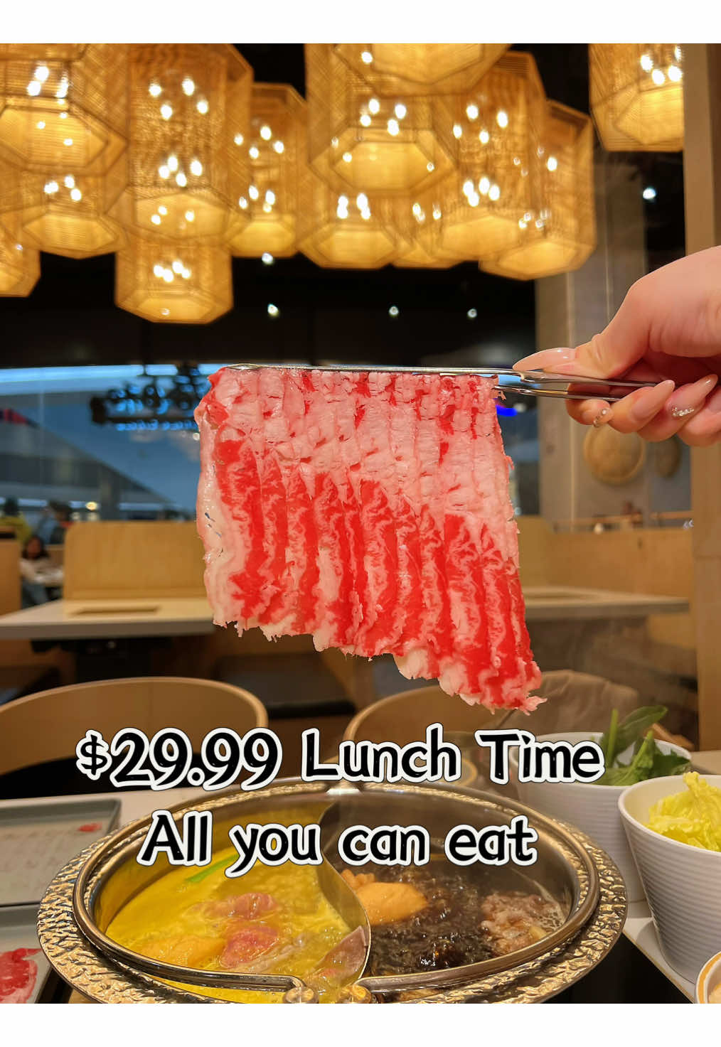 🇨🇦Enjoy a $29.99 Lunch for Free with Two $20 Coupons!（Ends May 4th） Haru Shabu Shabu 📍5095 Yonge St Second Floor, Toronto, ON  📍1177 Central Pkwy W #2, Mississauga, ON The lunch set includes a soup base (no extra charge) and your choice of premium meats: 🐮U.S. Prime Beef Plate 🐷Thin Cut Pork Belly  🐑Premium Lamb Shoulder 🦐Shrimp 🐙Squid Ball 🥟Dumpling 🥗Salad and etc. Such a great deal — quality meats and a hearty hotpot lunch, completely free! #shabushabu #ayce #torontoayce #hotpot    