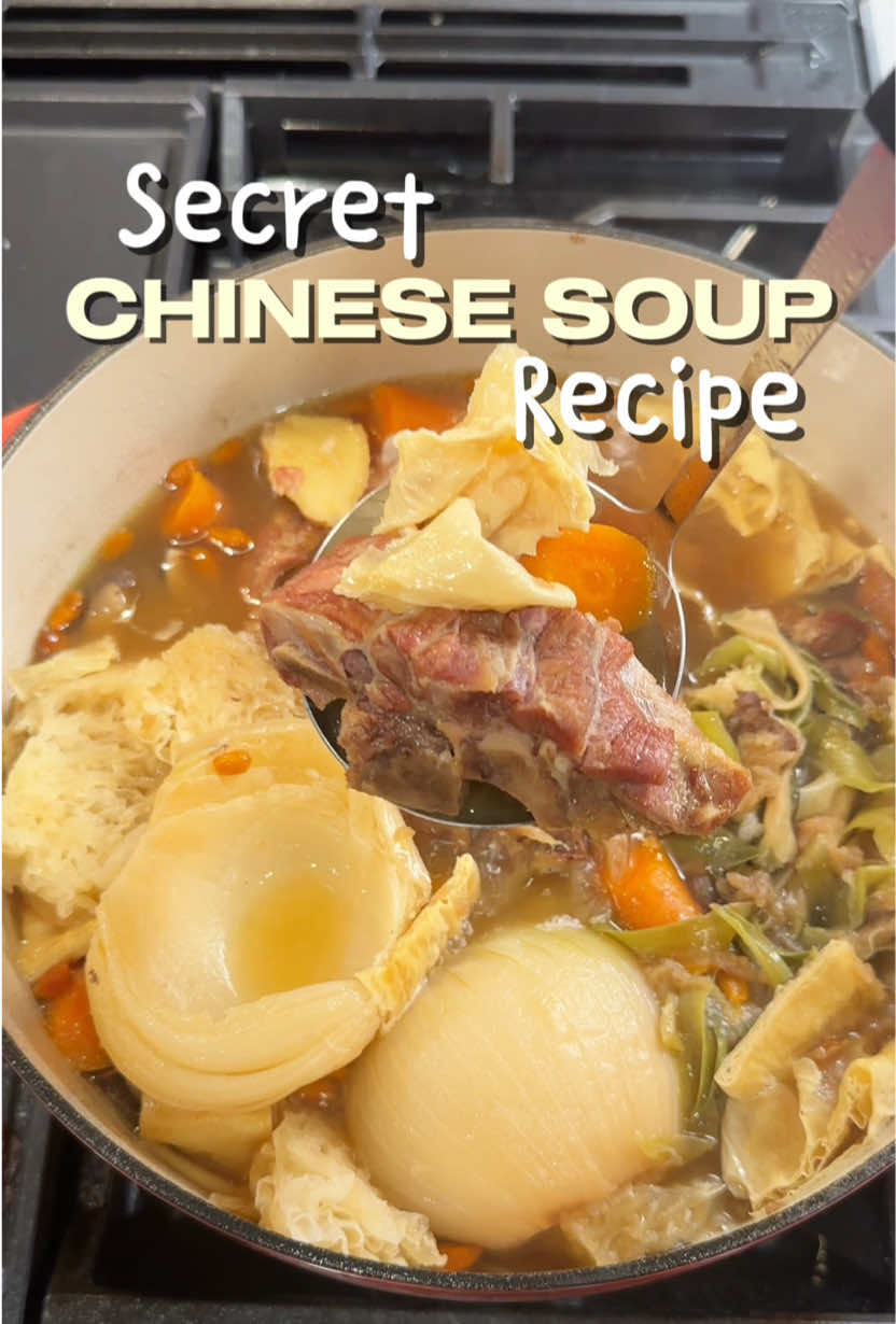 This is my secret Chinese soup recipe to heal the gut and maintain glowing skin. Why do you think Asians don’t raisin?! It’s because we have these herbs and dried goods that help keep us healthy.  #bonebroth #porkbones #chineserecipes #guthealth #soup