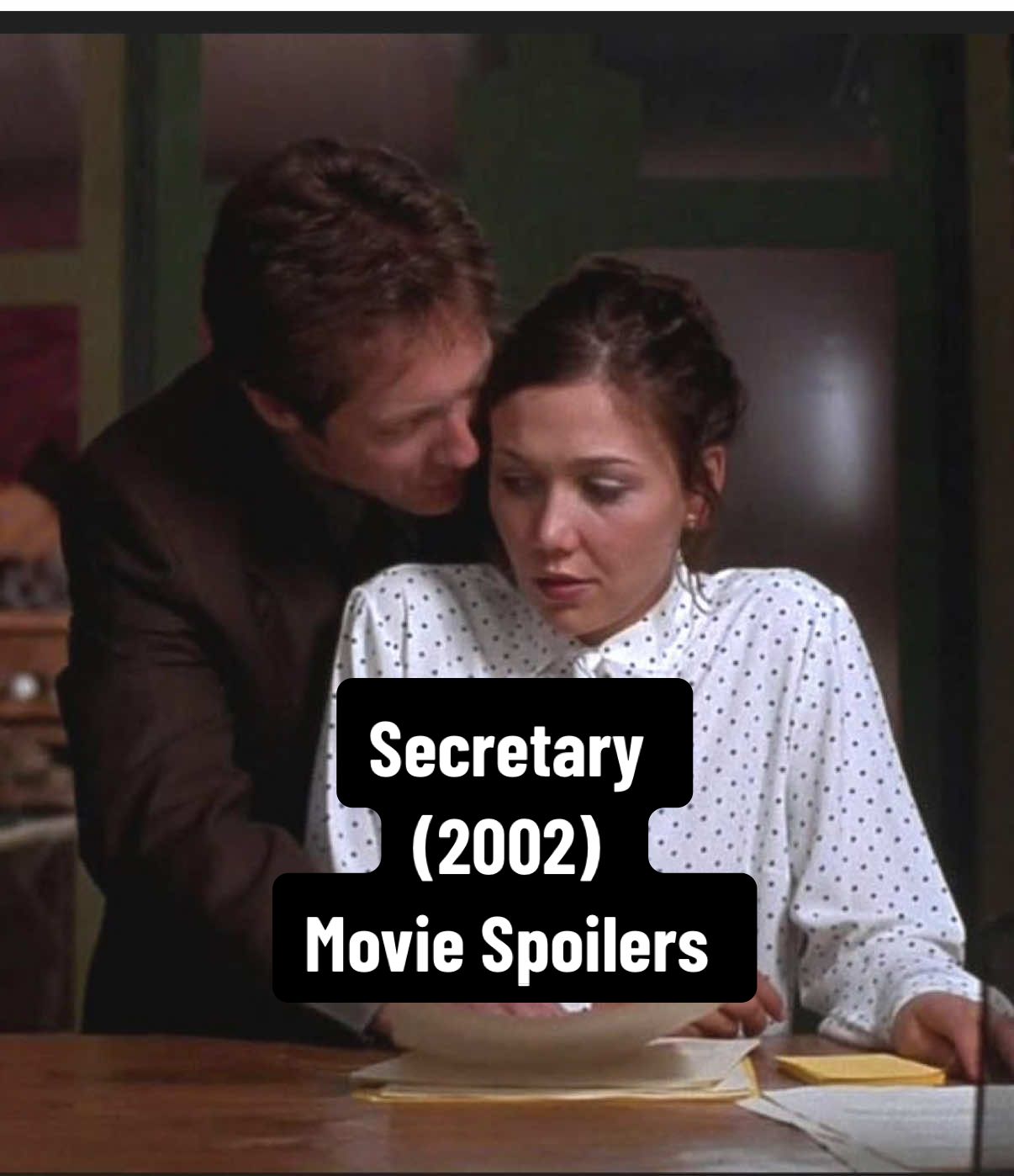 Replying to @yourfavoritedonn Secretary (2002) Available on @Tubi #moviespoilers 