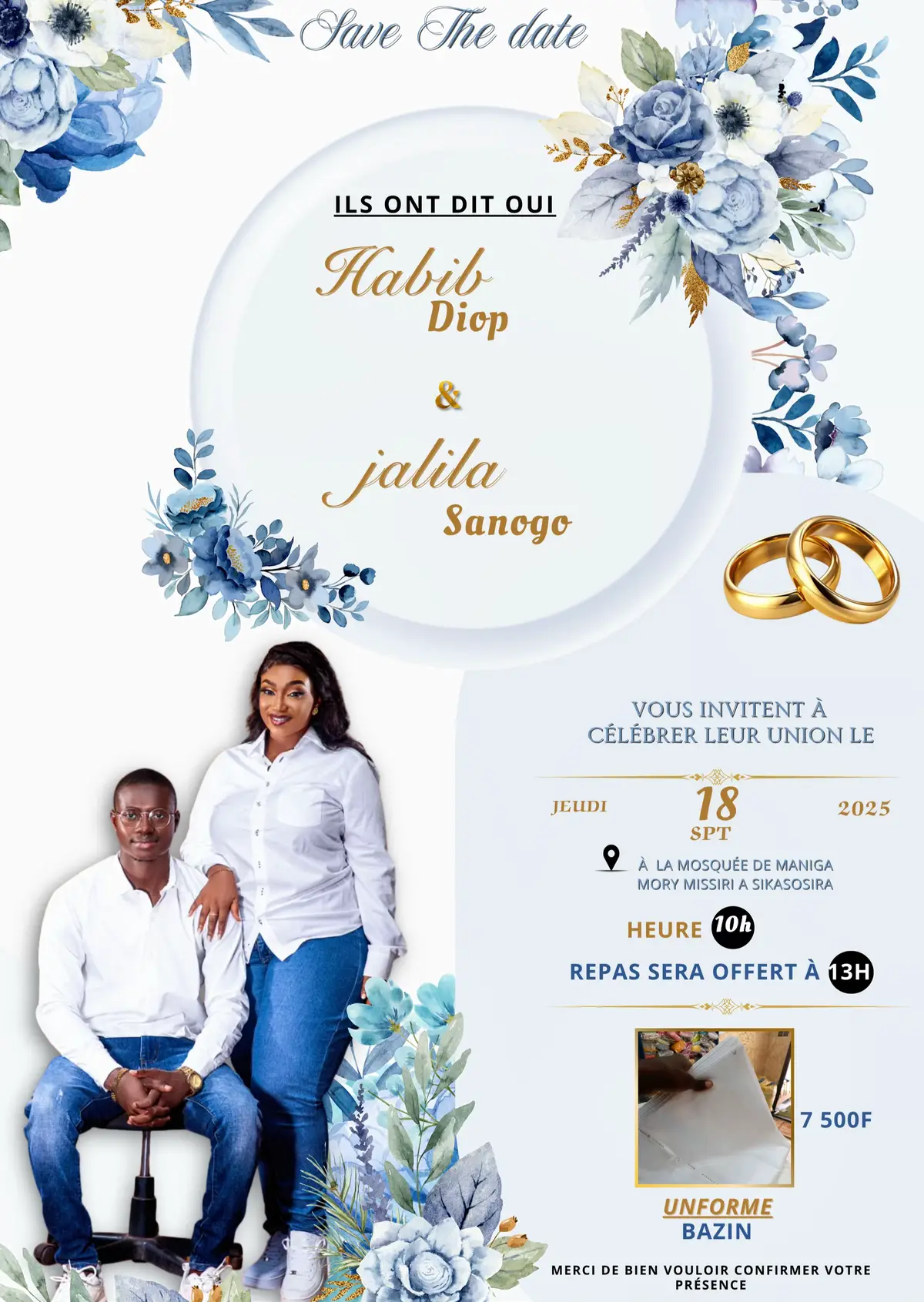 Je mérite le nom de Affiche tigui ✍🏻👨🏻‍💻#affichetigui #mariage 