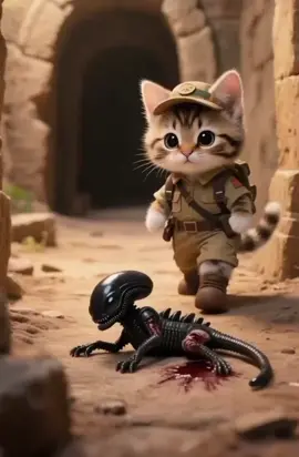 Khi khám phá di tích cổ đại, mèo tabby đã phát hiện ra một sinh vật giống như dị hình. Trước sự tốt bụng của mèo tabby, dị hình hiếm khi ra tay, và sau này còn cứu mạng mèo tabby!#Mèo #cats #kitten #MèoLangThang #catcuteai1994 