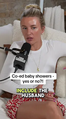 We think YES - especially for baby number 2!!! Should men be included at baby showers?! 👇 #twoparentsandapod #podcast #newparents #babyshower 