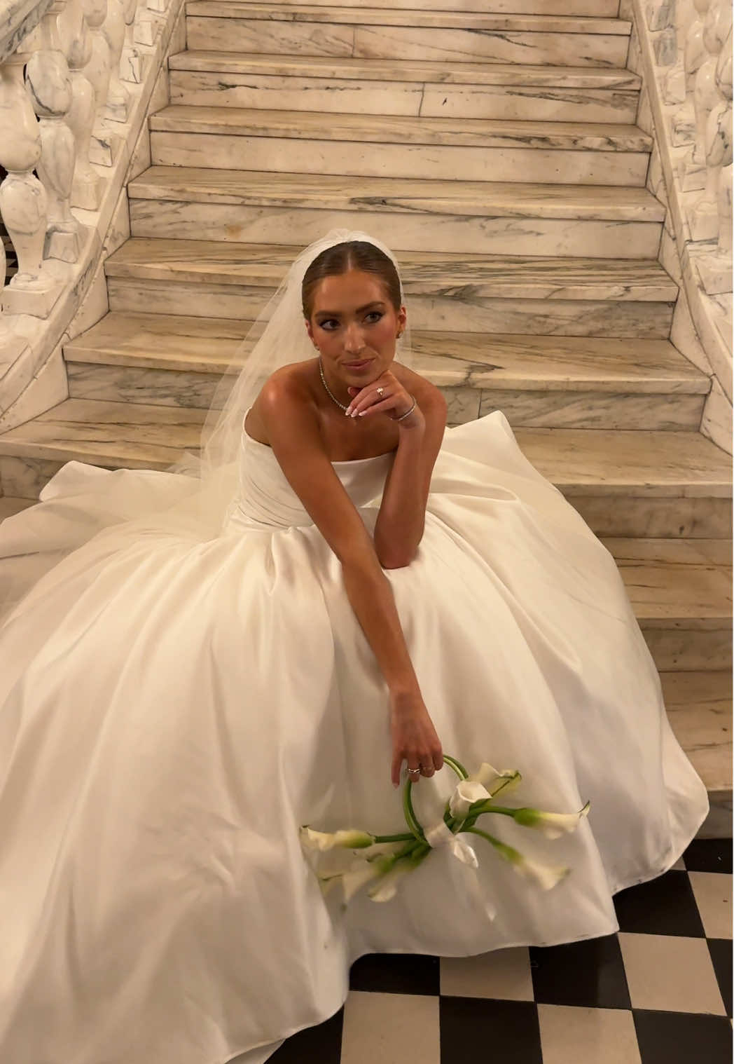 The perfect wedding dress for your Elizabeth James moment ✨ @kyhastudios #wedding #weddingdress #fyp #bridal 