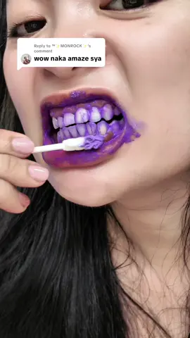Replying to @™✨MONROCK✨ Yes totoo talaga na nacacancel nya ang dilaw sa ngipin! Be consistent lang sa paggamit! whitening toothpaste  #whiteningtoothpaste  #purpletoothpaste 