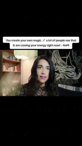 You create your own magic 🪄 a lot of people see that & are craving your energy right now! - 4of4 #tarotcards #tarotreading #tarot 