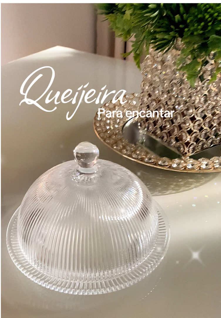 🧀 Queijeira de vidro! Comente eu quero para receber o link ou encontre o produto na shopee pelo código BMD-BSX-NMG. #queijeira #shopee #cozinha #cozinhadecorada #mesaposta 