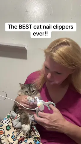 This is the best cat nail clipper I’ve ever used in my entire life and I haven’t had a cat since I was seven years old! There’s a light that lets you see exactly where you’re cutting so you do not cut the cats quick! #CatNails #CatCare #NailClipper #PetClippers 