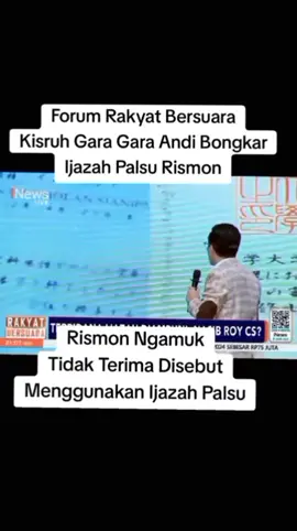 #ijazahpalsurismon #rismonpalsu #andi #rakyatbersuara #rakyatbersuarainewstv 
