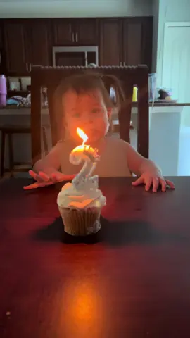No trending song, no fancy edits. Just a happy little 2 year old with her cupcake. #happybirthday #happy2ndbirthday #evangeline