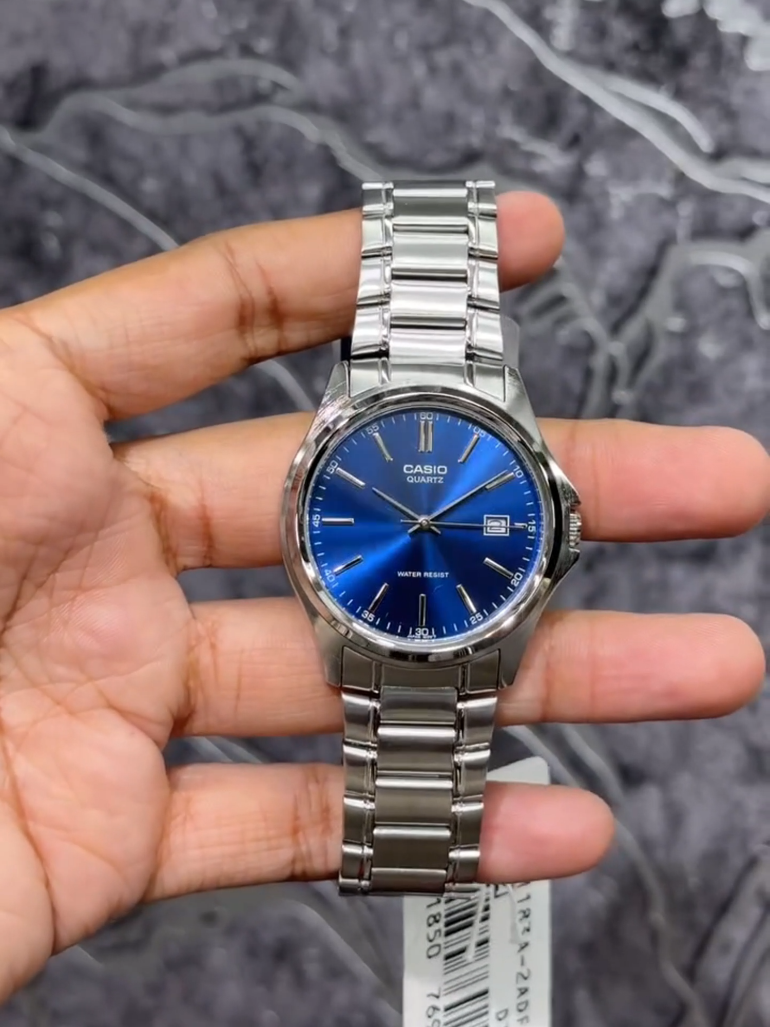 Đồng hồ Casio Nam MTP-1384D-2AVDF dây kim loại sang trong, mặt số xanh dương độc nhất #dongho #donghochinhhang #fridayshopping #casio