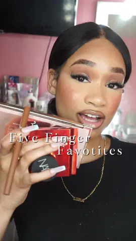 Five Finger Favorites 🎀 @ONE SIZE BEAUTY @Huda Beauty @Patrick Ta Beauty @NARS Cosmetics @DanessaMyricksBeauty 
