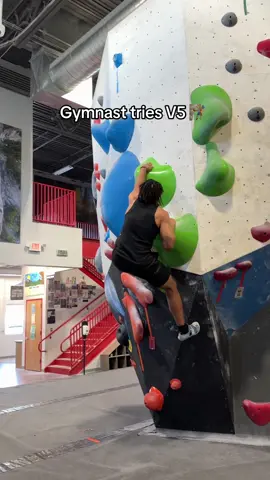 I just realized I coulda just jumped and grabbed it #climbing #gymnast #climb #sports 