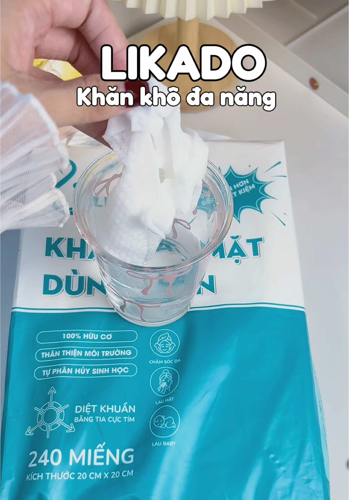 Khăn lau mặt dùng một lần #likado 