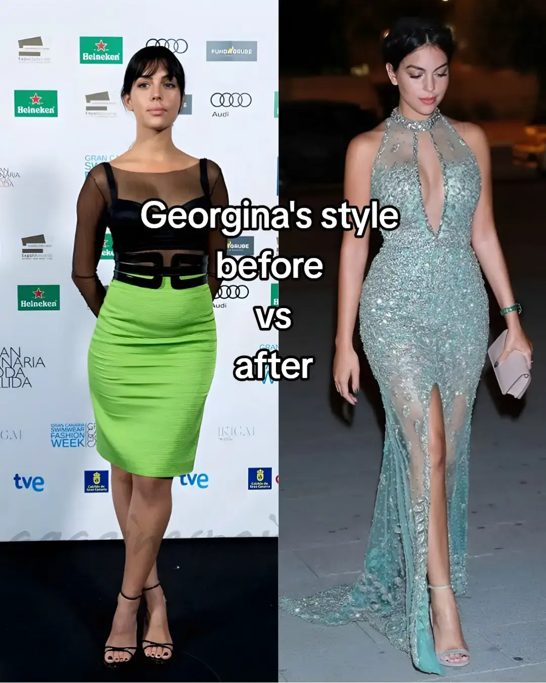 From humble streetwear beginnings to runway-ready glam, Georgina Rodríguez’s style journey is the ultimate fashion glow-up. Before the spotlight, her wardrobe leaned into casual chic, cozy knits, and laid-back sneakers. After stepping into the world stage, she’s serving luxury fashion, couture gowns, statement handbags, and head-to-toe designer labels. 👜💫 Her post-fame looks are all about red carpet elegance, off-duty model style, and that effortless jet-set glamour — think Hermès, Chanel, and Versace on rotation. But even now, she still knows how to rock a comfy street-style moment with the same confidence as a Met Gala gown. Before or after — which Georgina era is your favorite? comment down below!  [Georgina Rodríguez style, celebrity fashion glow-up, luxury streetwear, designer outfit inspo, red carpet glam, WAG fashion, footballer’s wife style, jet-set fashion, high fashion aesthetic, casual chic outfits, celebrity street style, Instagram fashion edit, luxury lifestyle outfits, trending celebrity looks, fashion evolution, before and after style, high glam fashion inspo]