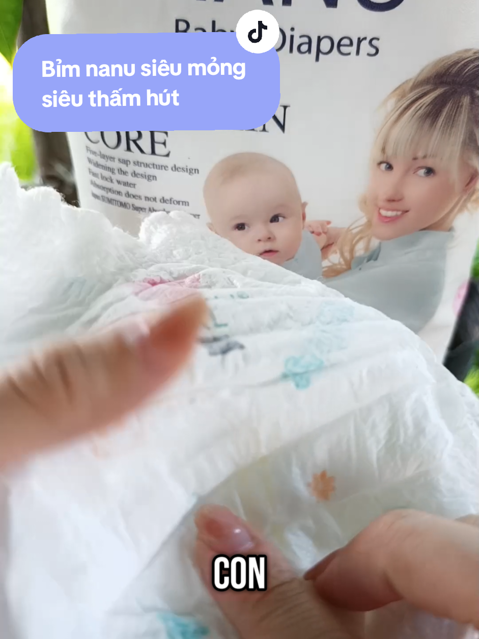 Bỉm nanu siêu mỏng siêu thấm hút ##viral #bimnanu #bimchobeyeu #xuhuong #fyp 