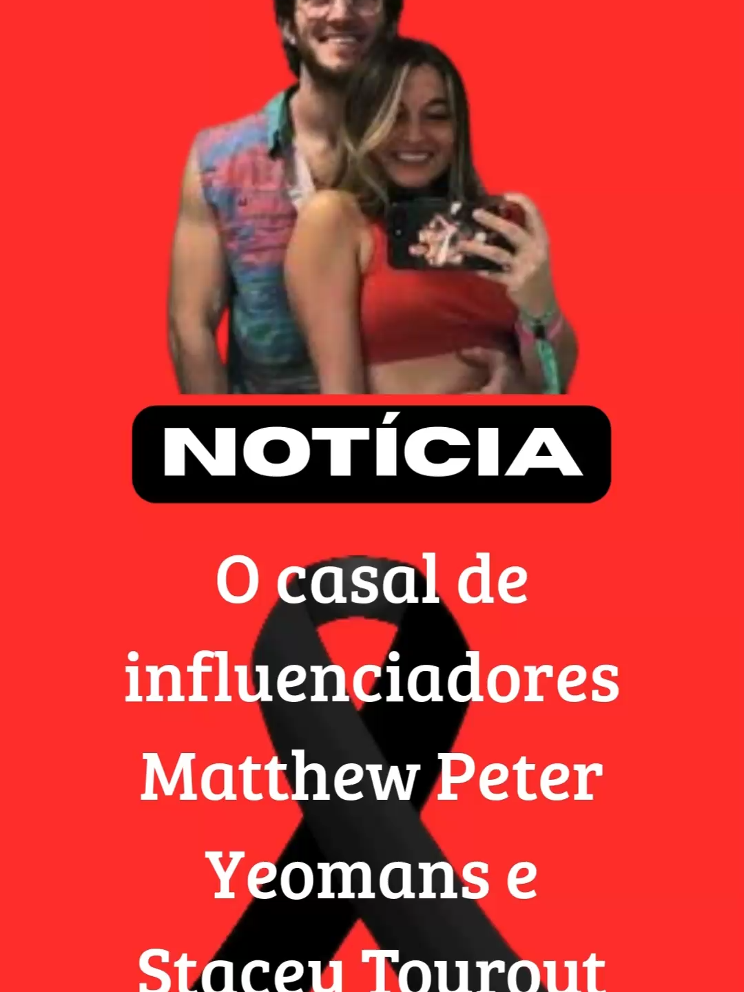 O casal de influenciadores Matthew Peter Yeomans e Stacey Tourout morreu !    #NotíciaUrgente #Luto #Famosos #MorteDeFamosos #ÚltimasNotícias