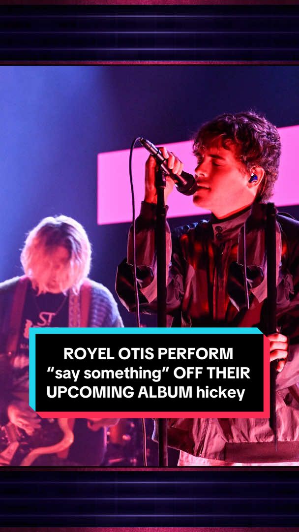 @Royel Otis perform “say something” off their upcoming album hickey! #FallonTonight #TonightShow #RoyelOtis 
