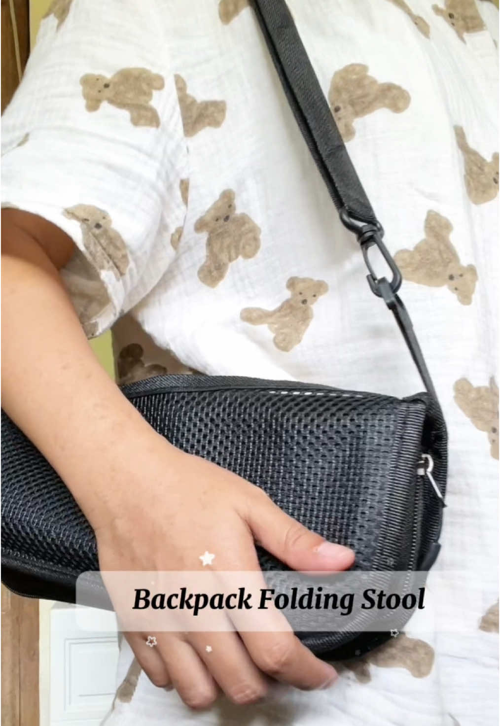 Outdoor Backpack Folding Stool Double-layer Storage Portable Folding Canvas Chair Shoulder Bag #creatorsearchinsights #tiktok #chair #camping #stool #folded #backpack 