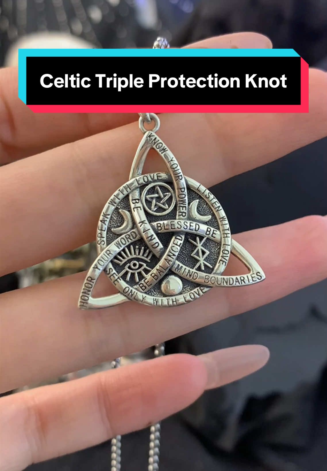 I get my power back with it #celtics #triple #triquetra #powershift #knot #spiritualtiktok #spirituality #witchtok #runes #allseeingeye #pentagram #gift 