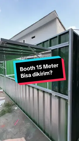 Packing booth sepanjang 15 meter? #boothkontainer #pabrikboothkontainer #gerobakwaralaba #custombooth #umkm 