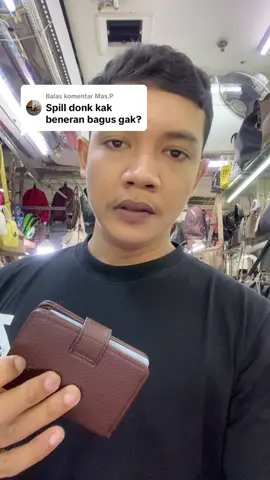 Membalas @Mas.P dompet kartu lipat simpel bahan kulit