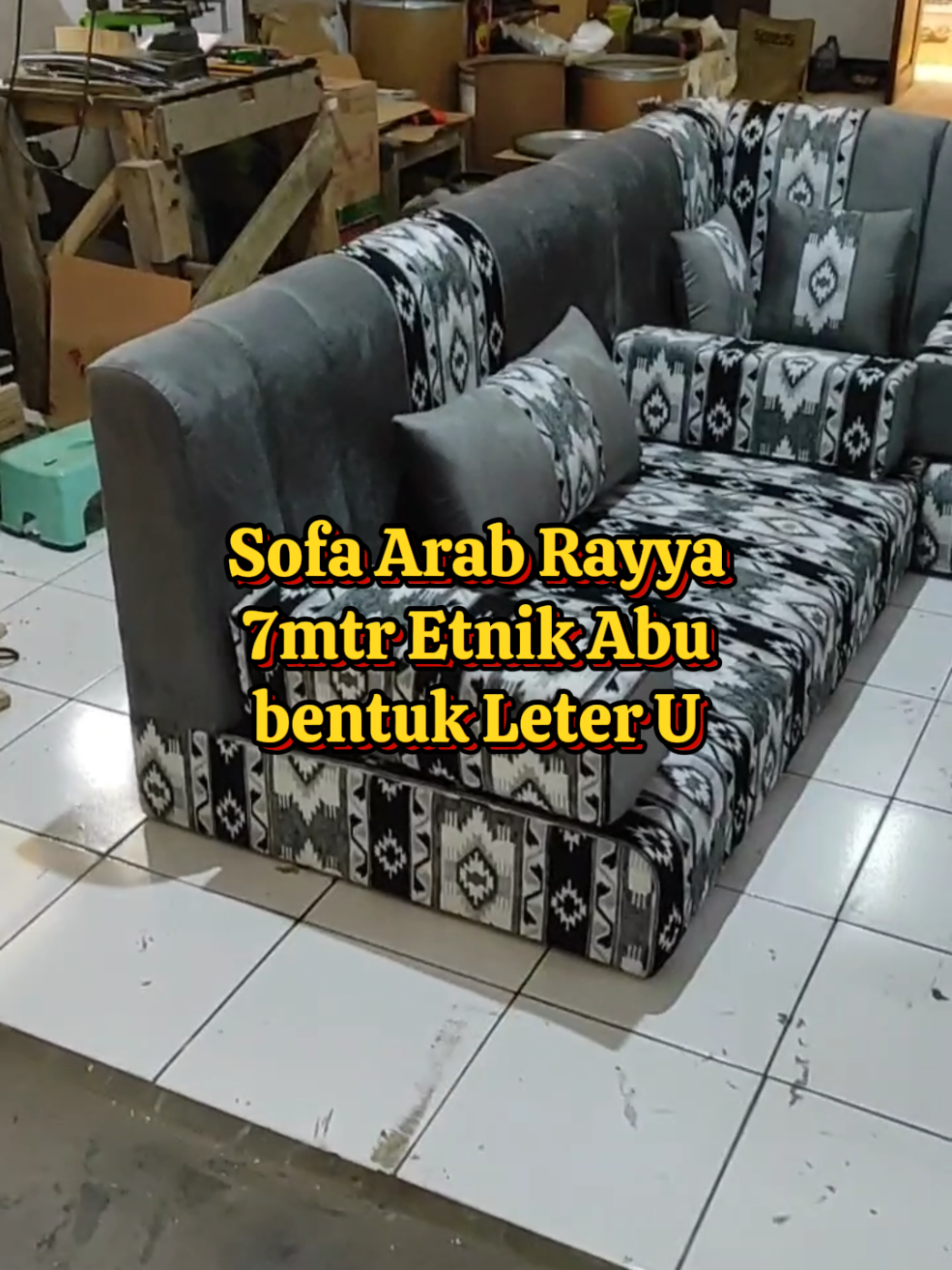 sofa arab etnik kombinasi abu #sofamisnadarab #sofaarablesehan #sofamurahberkualitas #karawang #cikampek #sofamisnad #sofa #sofaarab #sofacustom #sofaclub #interior #sofabed 