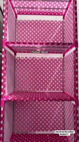 Fashion Decor DIY Book Shelf 5 Layer Storage Rack Waterproof And Easy to Clean COD  Easy installation Bookshelf Organizer Plastic Steel -check out the yellow Basket!!🎉 #fashiondecor #bookshelf #bookorganizer #storagerack #diybookshelf #titokshop 