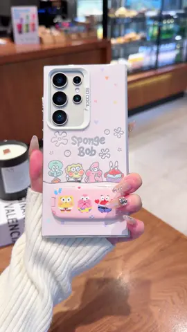 Ha ha ~ Kasus telepon genggam SpongeBob yang sangat menggemaskan, dengan sentuhan kasar yang tahan benturan dan anti slip, dipasangkan dengan penggantung cermin make-up SpongeBob dengan model yang sama, cocok dengan model telepon genggam Samsung ~#ins #case #SpongeBob