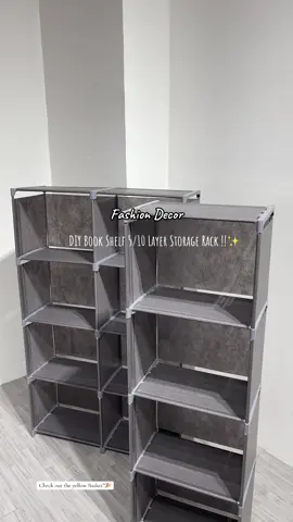 Fashion Decor DIY Book Shelf 5/10 Layer Storage Rack Waterproof And Easy to clean Cod Easy Installation Bookshelf Organizer plastic Steel  W/back cover ‘ -check out the yellow Basket!!🎉 #fashiondecor #bookshelf #bookorganizer #storagerack #diybookshelf #titokshop 