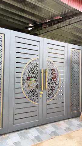 ✅ Cổng hợp kim nhôm mang phong cách hiện đại với hoạ tiết hoa văn trống đồng cắt CNC  #hopkimnhom #congnhomnghethuat #sonTinhDien #xuhuong #conghiendai 