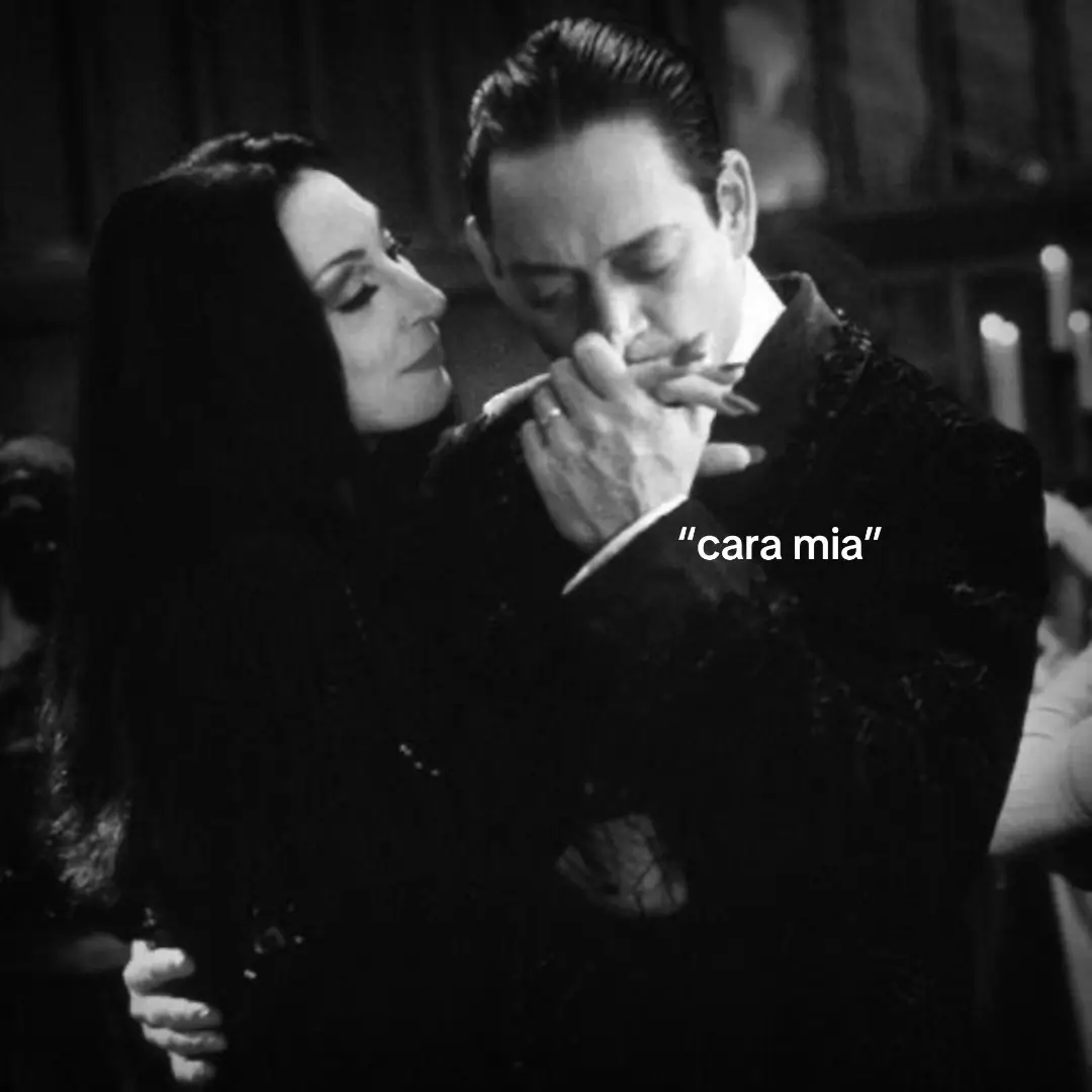 cara mia 🖤#foryou #fy #fyp #adamsfamily #caramia#morticiaaddams #gomezaddams 🌟