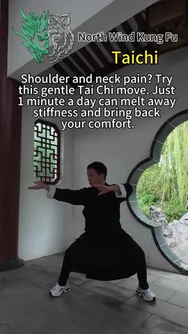 Tired of desk work aches? This 60-second Tai Chi stretch will open your shoulders, relax your neck, and refresh your mind. #TaiChi #OfficeRelief #NeckStretch #ShoulderStretch #PainRelief     