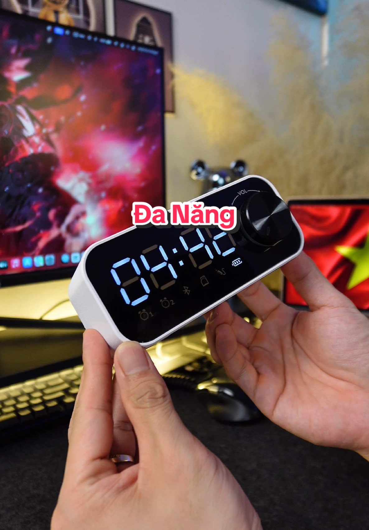 Đồng hồ led để bàn kèm loa bluetooth vừa đẹp, vừa đa năng #ongbobaconreview #LearnOnTikTok 