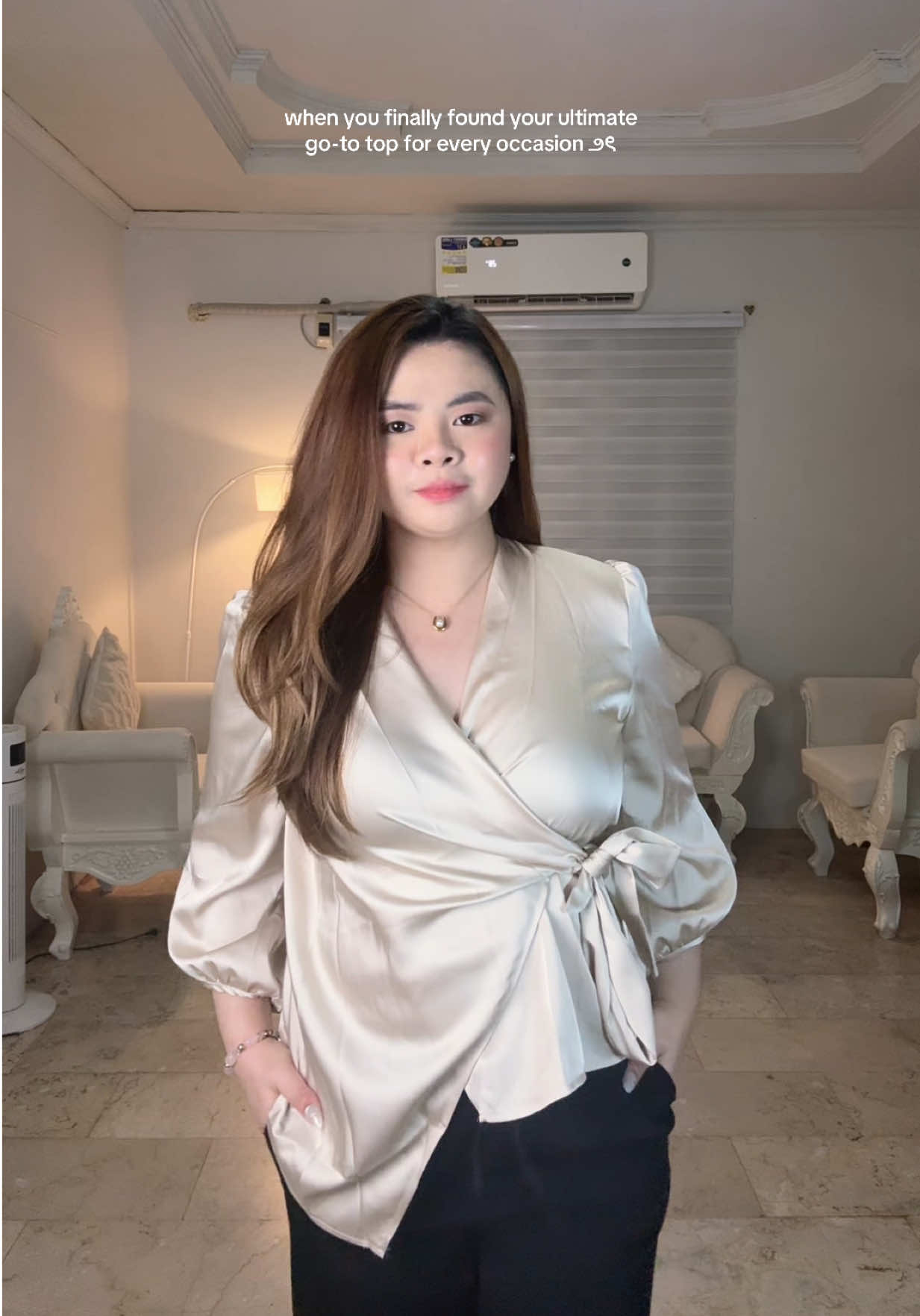 Got my fave go-to top on all occasions. ✨ #OOTD #elegantoutfit #classyoutfit #richtitaoutfits #fashiontiktok 