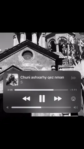 Chuni ashxarhy qez nman🤌🏼🖤#razmikamyan #chuniashkharekeznman #fyp 