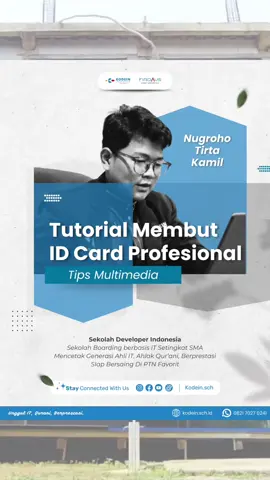 🎯 Belajar Bikin ID Card Profesional? Gak perlu ribet, siswa KODEIN bakal kasih kamu tutorial bikin ID Card yang simple, elegan, dan keren ✨ 💡 Cocok banget buat kamu yang mau tampil profesional di sekolah, organisasi, atau komunitas. 📌 Pastikan tonton videonya sampai akhir biar gak ketinggalan tips pentingnya. 🔥 Ambil manfaatnya, langsung praktek di rumah biar skill kamu naik level! 📞 Untuk informasi pendaftaran hubungi kami 0821-7027-0241 #KODEIN #SekolahIT #IDCard #DesainGrafis #tutorialdesain 