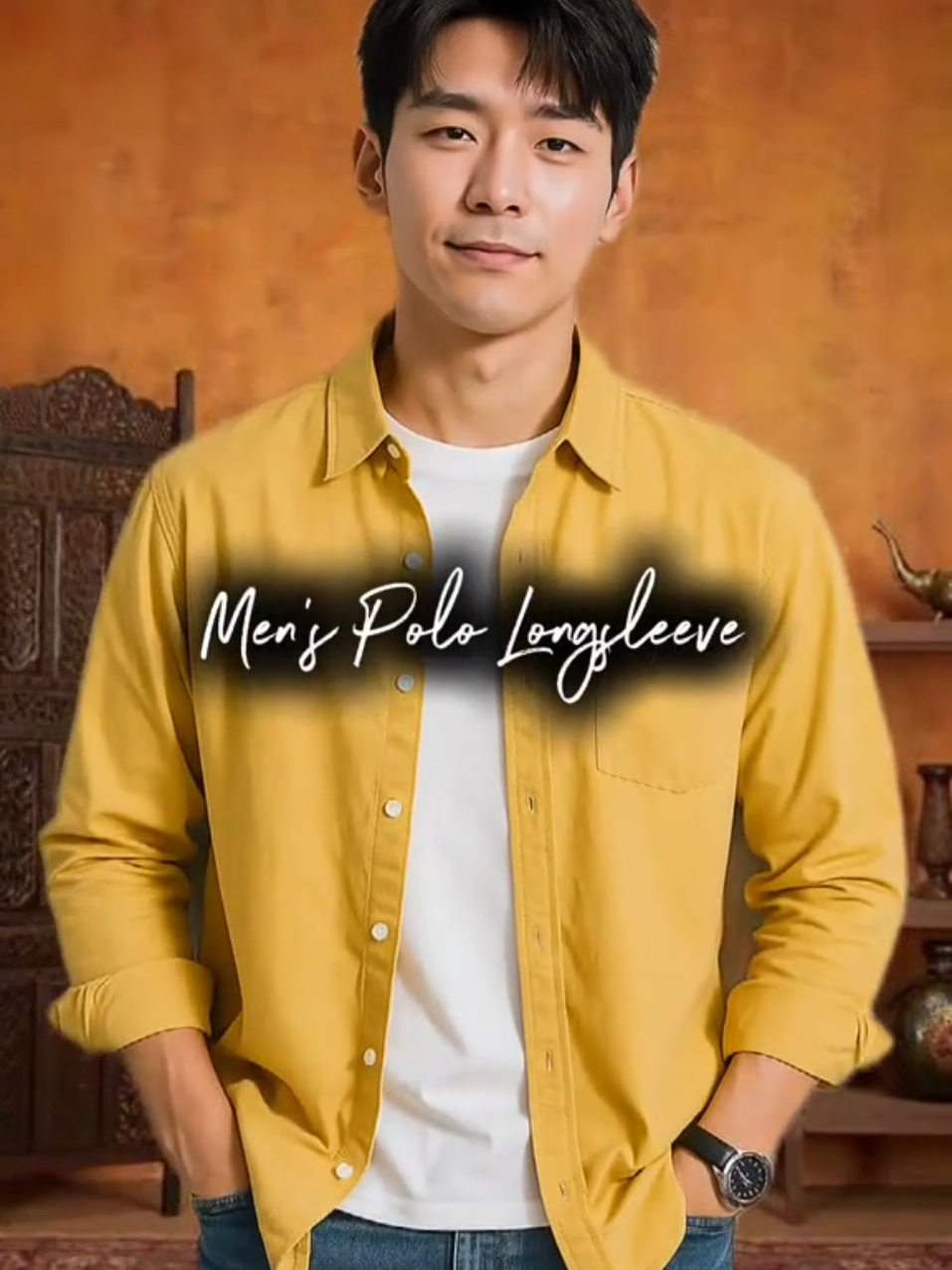 #polo #longsleeve #casual #men #clothing 