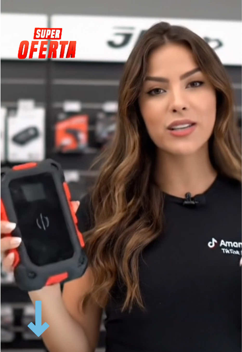 Powerbank 12.000mAh para ligar carro ou moto em segundos e ainda carregar seu celular sem fio. Estoque limitado garanta o seu agora no carrinho laranja!  #PowerBank #AuxiliarDePartida #CarregadorSemFio #CarroEMoto #OfertasTikTokShop