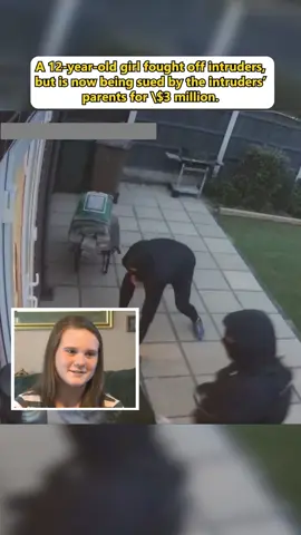 A 12-year-old girl fought off intruders, but is now being sued by the intruders' parents for \$3 million.#fyp #news #foryou #usa #prison 