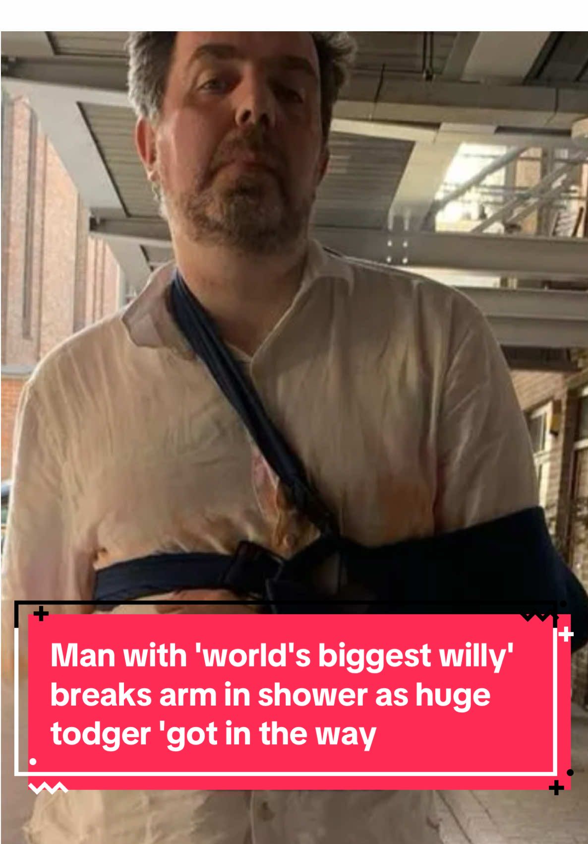 It’s not easy having a massive todger!  Photos of Matt credit to Jam Press  #dailystar 