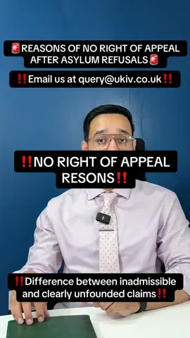 ‼️No Right Of Appeal Reasons‼️ #ukimmigration #ukvisaupdate #asylumseekers #asylum 